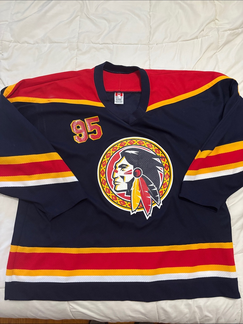 CCM Hockey Jersey Chief logo #95